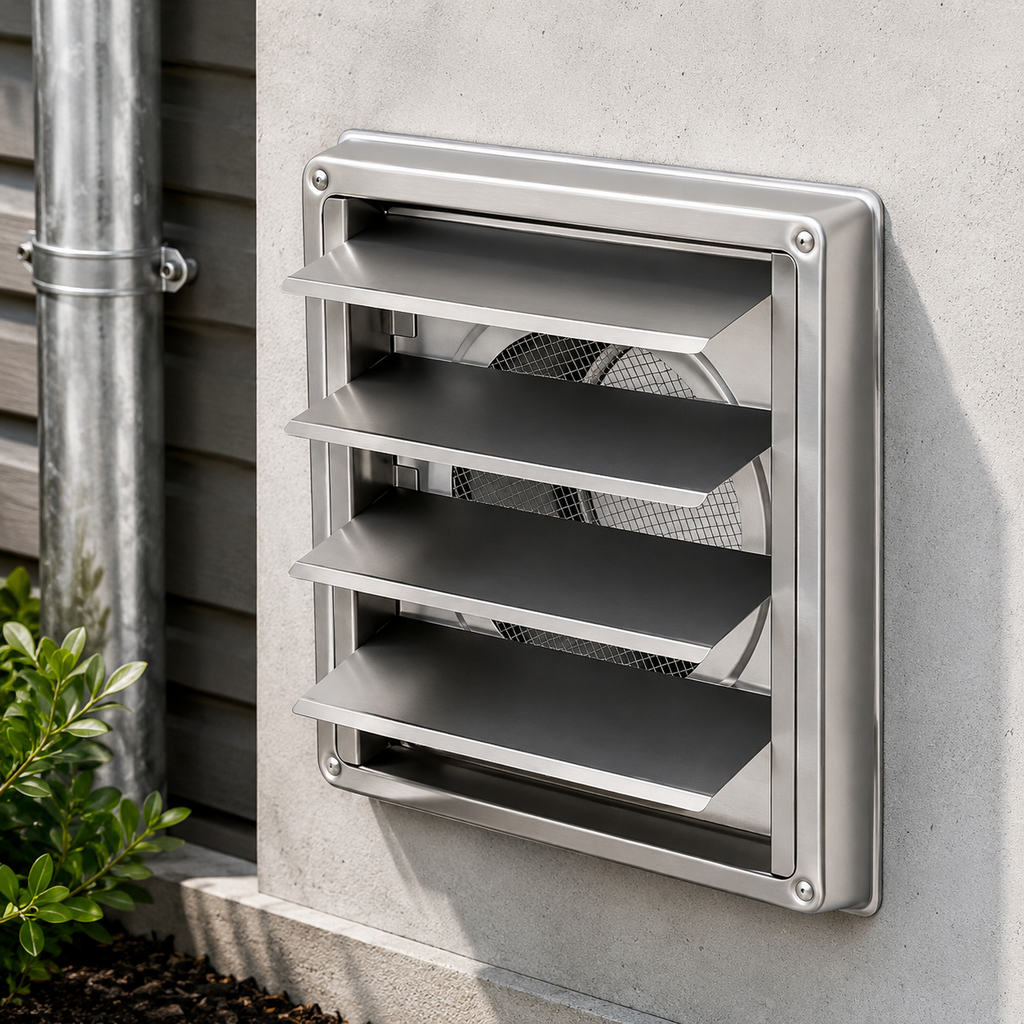 Round Stainless Steel Wall Vent Grille