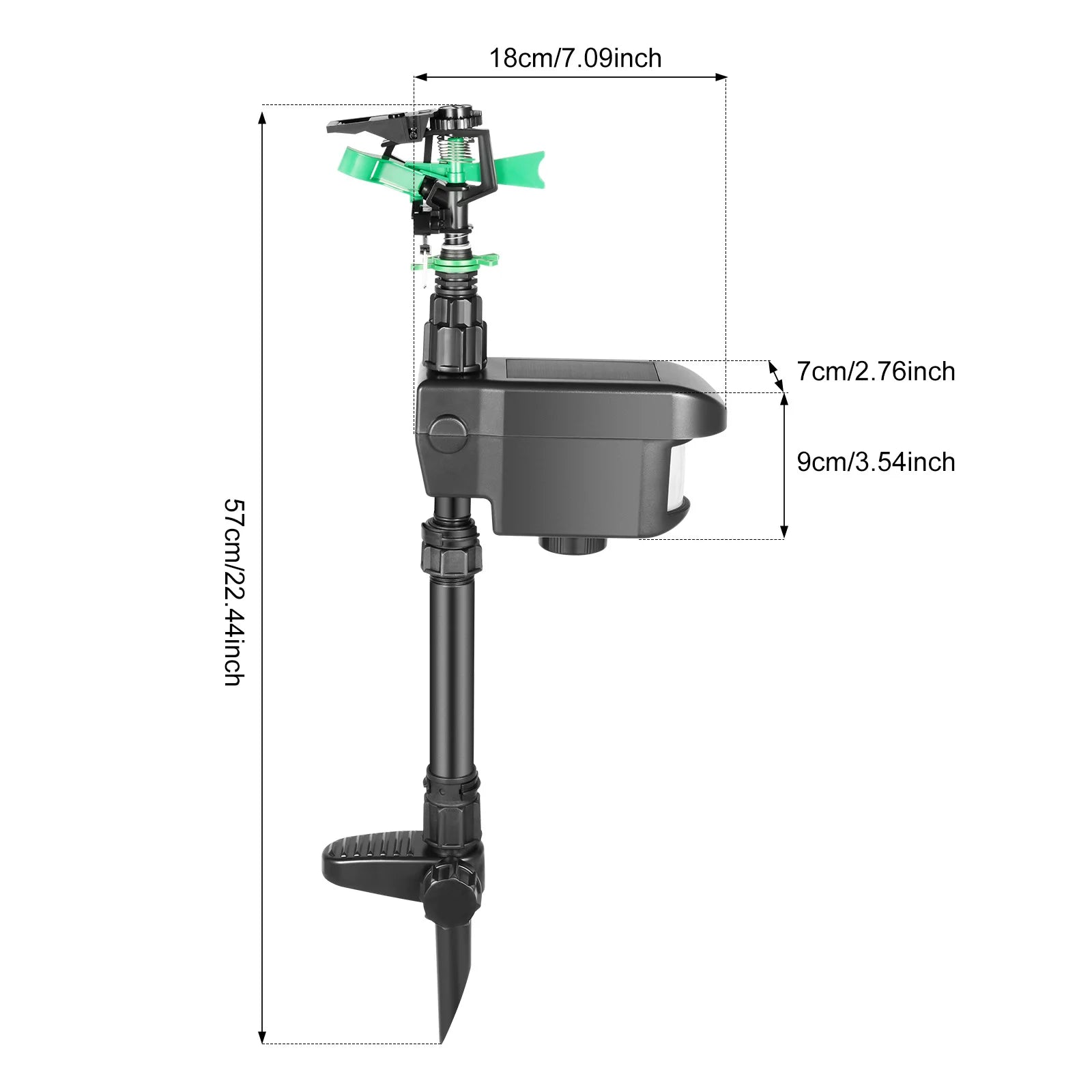 Solar Motion Activated Animal Sprinkler